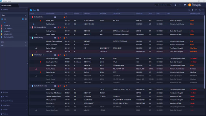 Vorf&uuml;hrung des Philips&nbsp;Radiology Workflow&nbsp;Orchestrator bei der diagnostischen Bildbefundung