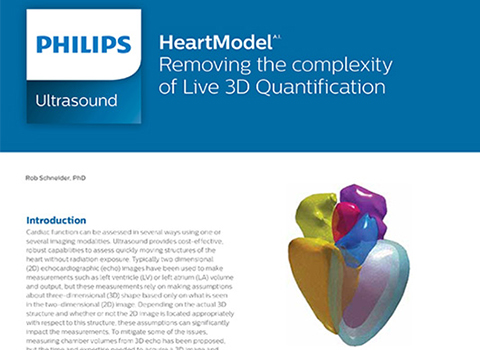 HeartModelᴬ⋅ᴵ⋅ Removing the complexity of Live 3D Quantification (HeartModelᴬ⋅ᴵ⋅ – Die Verringerung der Komplexität der Live 3D-Quantifizierung)